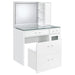 Flora 2-drawer Vanity Set with LED Mirror High Gloss - All Brands Furniture (NJ)