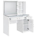 Flora 2-drawer Vanity Set with LED Mirror High Gloss - All Brands Furniture (NJ)