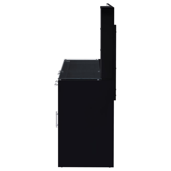 Flora 2-drawer Vanity Set with LED Mirror High Gloss - All Brands Furniture (NJ)