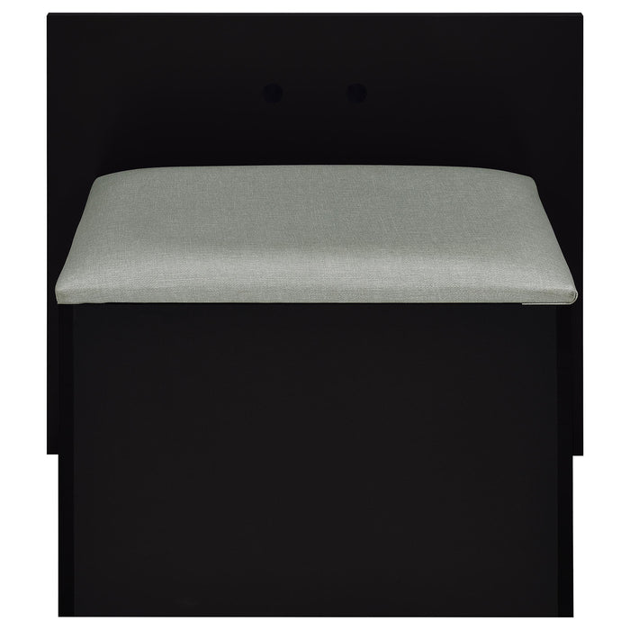 Flora 2-drawer Vanity Set with LED Mirror High Gloss - All Brands Furniture (NJ)