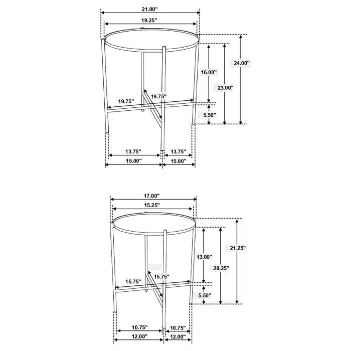 Malka Nesting Table Set - All Brands Furniture (NJ)