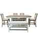 Parker House Americana Modern Dining 49 Inch Upholstered Counter Bench