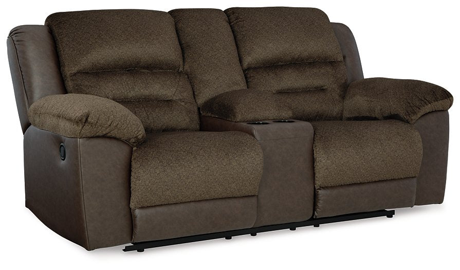 Dorman Reclining Loveseat with Console - All Brands Furniture (NJ)