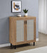 Teller 2-door Shoe Storage Cabinet Natural Oak - All Brands Furniture (NJ)