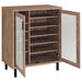 Teller 2-door Shoe Storage Cabinet Natural Oak - All Brands Furniture (NJ)