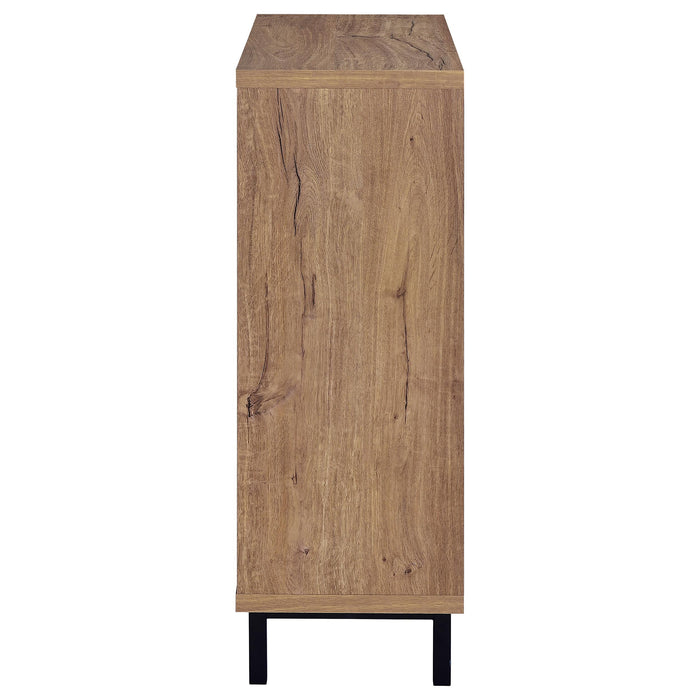 Teller 2-door Shoe Storage Cabinet Natural Oak - All Brands Furniture (NJ)