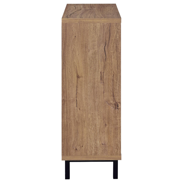 Teller 2-door Shoe Storage Cabinet Natural Oak - All Brands Furniture (NJ)