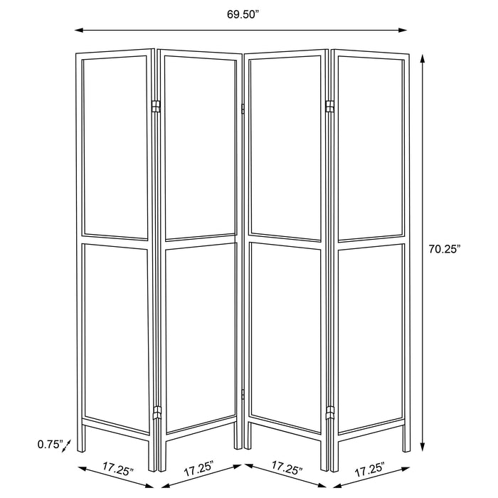 Deepika Four-Panel Room Divider - All Brands Furniture (NJ)