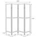 Deepika Four-Panel Room Divider - All Brands Furniture (NJ)