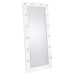 Zayan 32 x 71 Inch Floor Mirror LED Lighting White Gloss - All Brands Furniture (NJ)