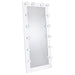Zayan 32 x 71 Inch Floor Mirror LED Lighting White Gloss - All Brands Furniture (NJ)