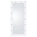 Zayan 32 x 71 Inch Floor Mirror LED Lighting White Gloss - All Brands Furniture (NJ)