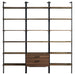 Owens 3-piece 96-inch Wall Mounted Bookshelf Set Walnut - All Brands Furniture (NJ)