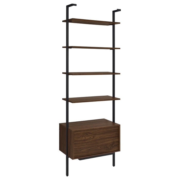 Owens 3-piece 96-inch Wall Mounted Bookshelf Set Walnut - All Brands Furniture (NJ)