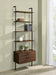 Owens 96-inch 4-shelf Storage Wall Bookshelf Walnut - All Brands Furniture (NJ)