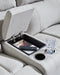 Social Pointe Reclining Sectional with Storage Console - All Brands Furniture (NJ)