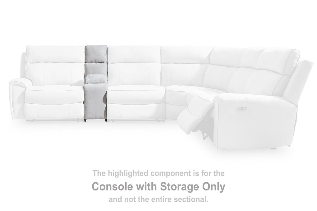 Social Pointe Reclining Sectional with Storage Console - All Brands Furniture (NJ)