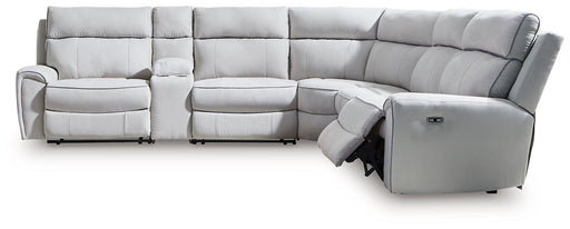 Social Pointe Reclining Sectional with Storage Console - All Brands Furniture (NJ)