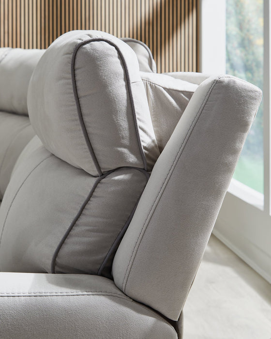 Social Pointe Reclining Sectional with Storage Console - All Brands Furniture (NJ)