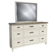 Parker House Americana Modern Bedroom King Platform Bed 2 Nightstands Dresser with Mirror and Chest