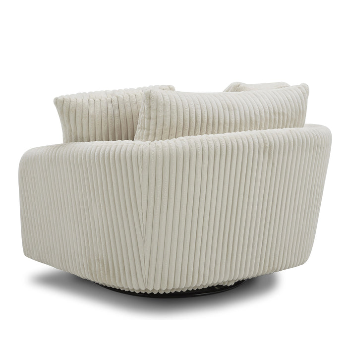 Parker Living Boomer Large Swivel Chair with 2 Toss Pillows