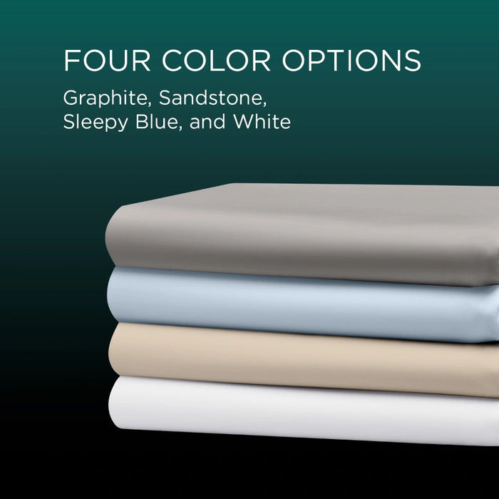 TEMPUR-Adapt Luxe Egyptian Cotton Sheets - Sleepy Blue