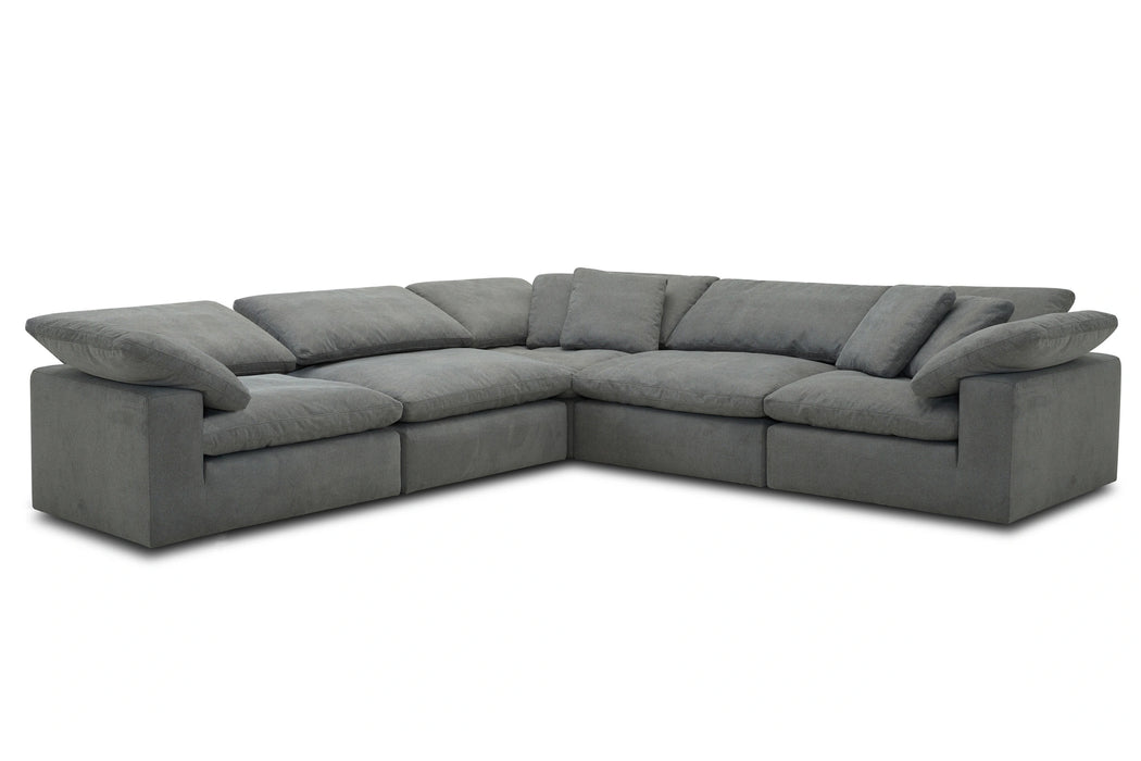 Parker Living Exhale - Mathis Thunder 5 Piece Modular Sectional