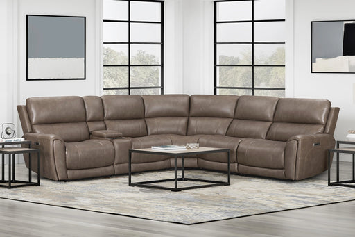Parker Living Hancock 6 Piece Zero Gravity Power Reclining Sectional with Power Adjustable Headrests