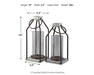 Diedrick Lantern (Set of 2) - All Brands Furniture (NJ)