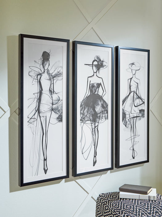 Mckerrick Wall Art Set (Set of 3) - All Brands Furniture (NJ)