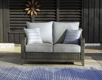 Elite Park Outdoor Loveseat with Cushion - All Brands Furniture (NJ)