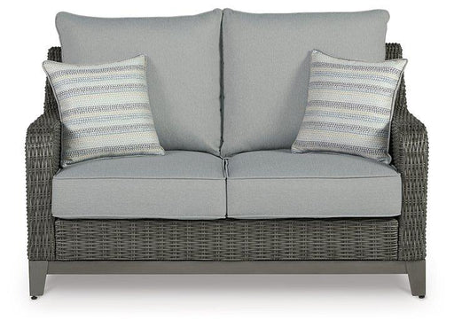 Elite Park Outdoor Loveseat with Cushion - All Brands Furniture (NJ)