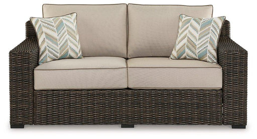 Coastline Bay Outdoor Loveseat with Cushion - All Brands Furniture (NJ)