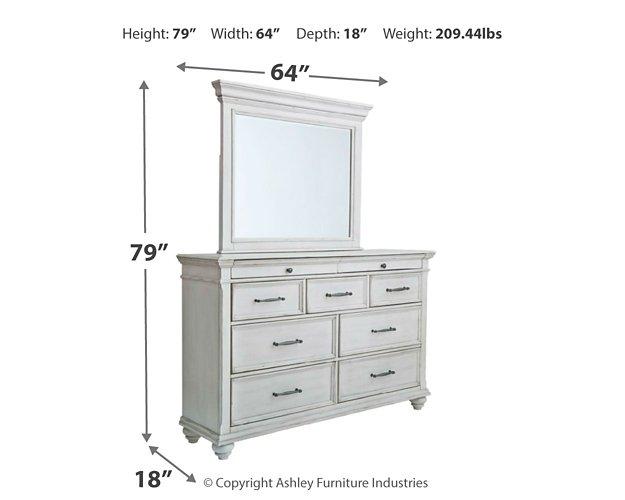 Kanwyn Dresser and Mirror - All Brands Furniture (NJ)
