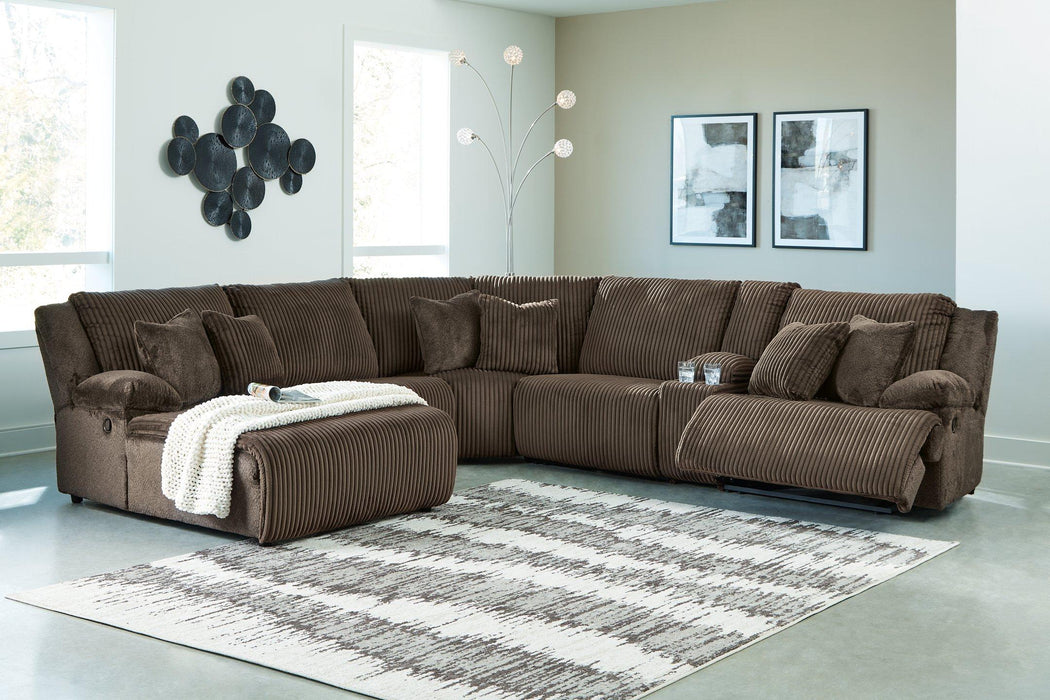 Top Tier Reclining Sectional with Chaise - All Brands Furniture (NJ)