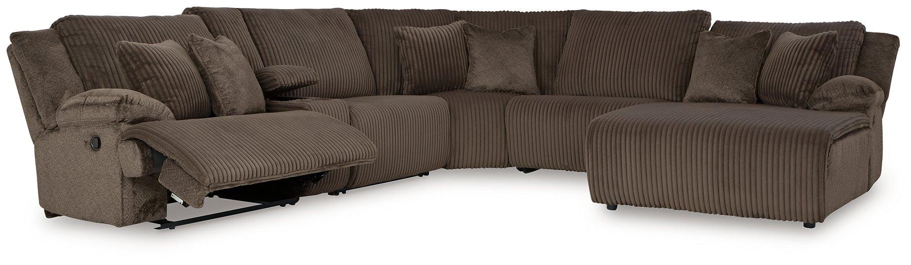 Top Tier Reclining Sectional with Chaise - All Brands Furniture (NJ)