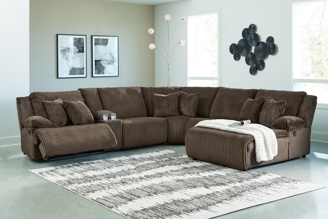 Top Tier Reclining Sectional with Chaise - All Brands Furniture (NJ)