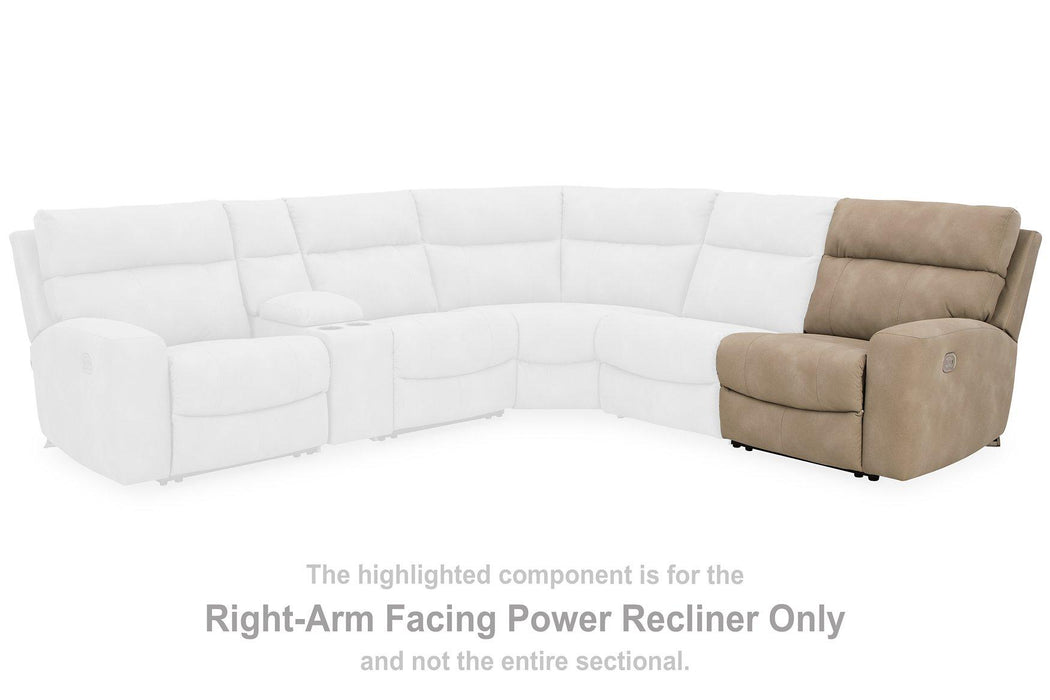 Next-Gen DuraPella Power Reclining Sectional Loveseat with Console - All Brands Furniture (NJ)