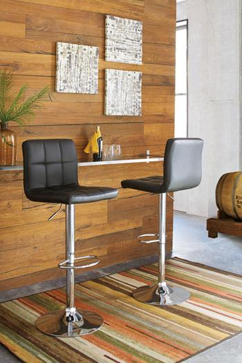 Bellatier Adjustable Height Bar Stool - All Brands Furniture (NJ)