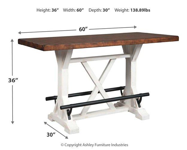 Valebeck Counter Height Dining Table - All Brands Furniture (NJ)