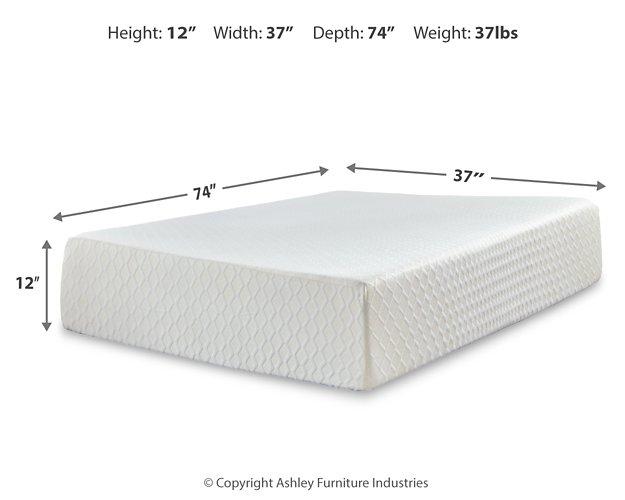Chime 12 Inch Memory Foam Mattress in a Box - All Brands Furniture (NJ)