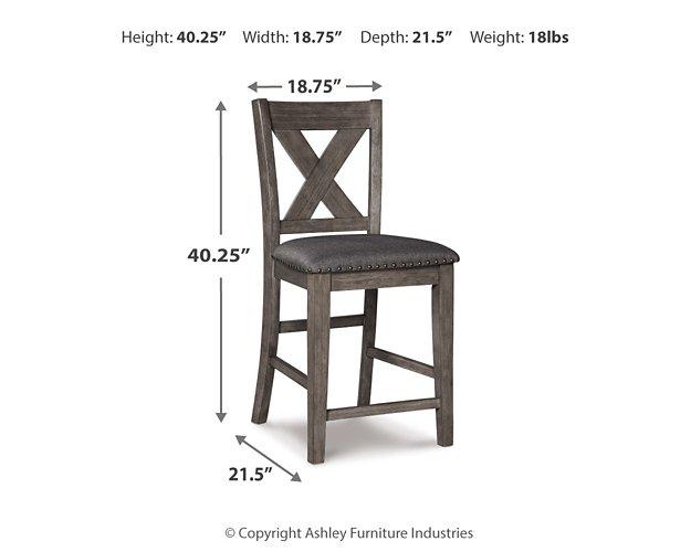 Caitbrook Counter Height Upholstered Bar Stool - All Brands Furniture (NJ)