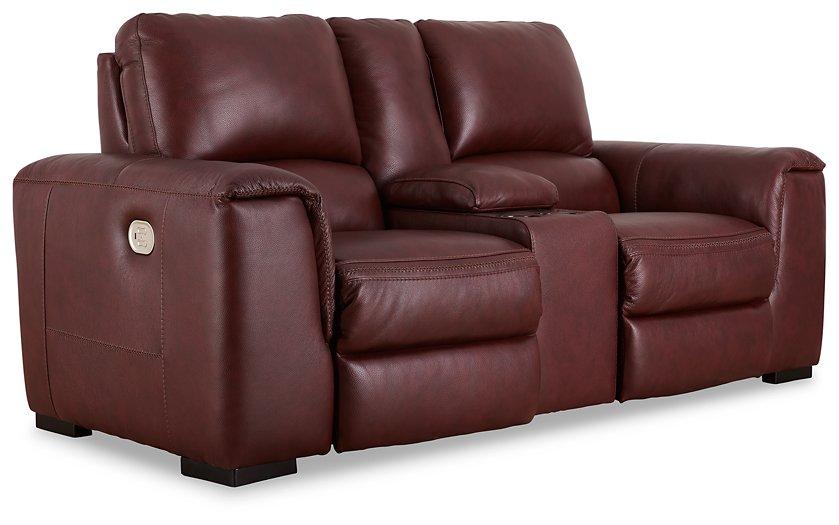 Alessandro Power Reclining Loveseat with Console - All Brands Furniture (NJ)