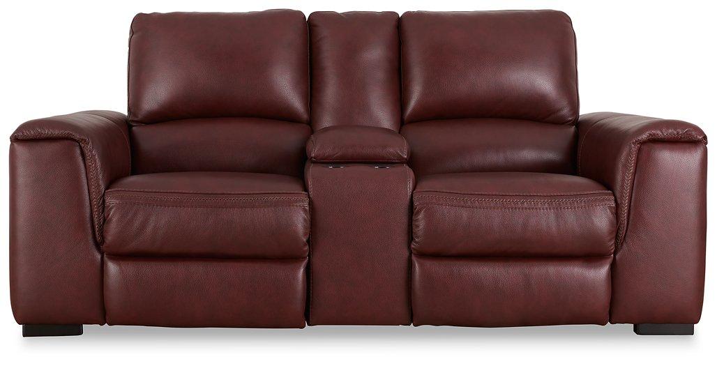 Alessandro Power Reclining Loveseat with Console - All Brands Furniture (NJ)