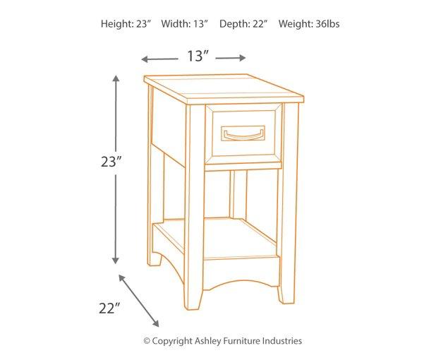 Breegin Chairside End Table - All Brands Furniture (NJ)