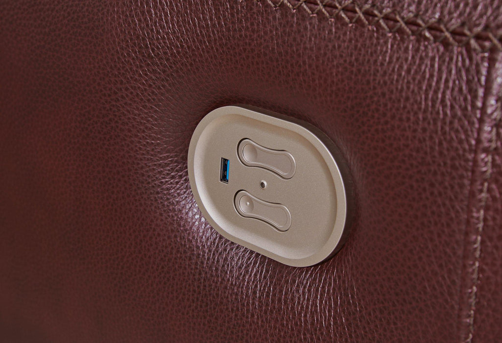 Alessandro Power Reclining Loveseat with Console - All Brands Furniture (NJ)