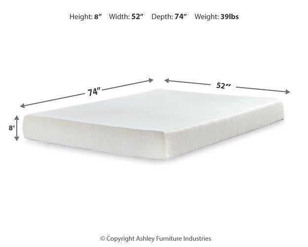 Chime 8 Inch Memory Foam Mattress in a Box - All Brands Furniture (NJ)