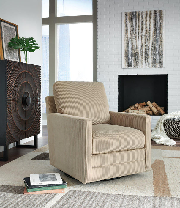 Icaman Swivel Accent Chair - All Brands Furniture (NJ)