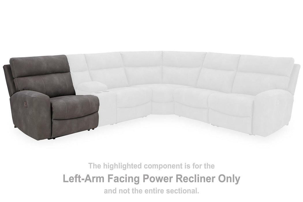 Next-Gen DuraPella Power Reclining Sectional Loveseat with Console - All Brands Furniture (NJ)