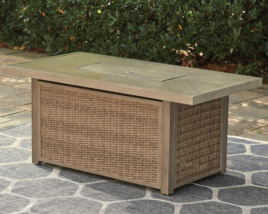 Beachcroft Outdoor Fire Pit Table - All Brands Furniture (NJ)